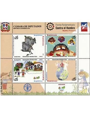 n° 2074/2077 - Timbre DOMINICAINE Poste