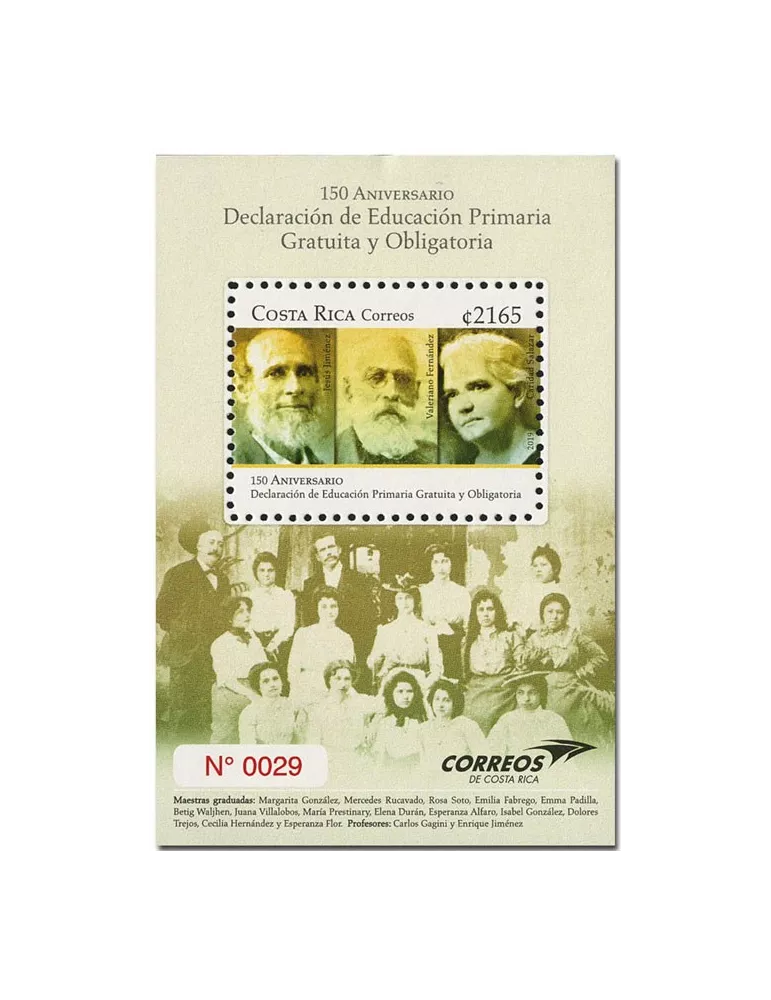 n° 72 - Timbre COSTA RICA Blocs et feuillets