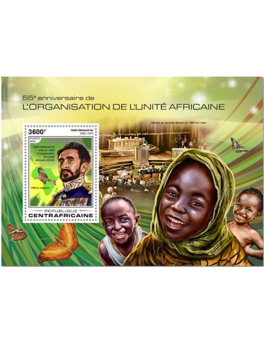 n° 1278 - Timbre CENTRAFRIQUE Blocs et feuillets