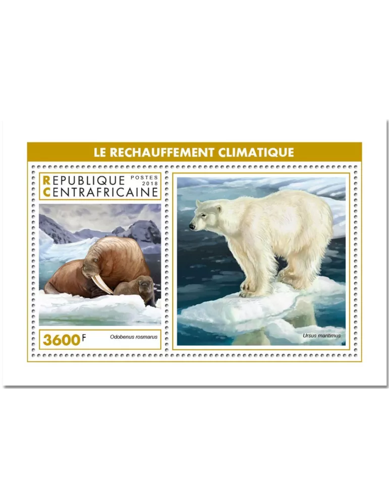 n° 1385 - Timbre CENTRAFRIQUE Blocs et feuillets