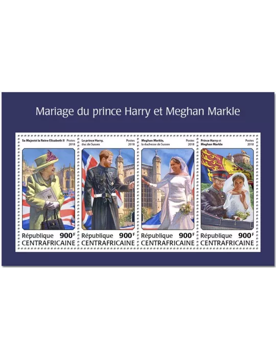 n° 5571/5574 - Timbre CENTRAFRIQUE Poste