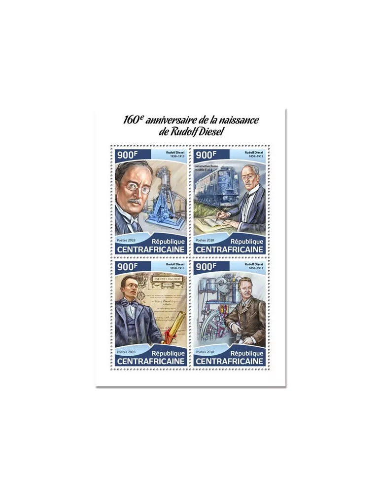 n° 5583/5586 - Timbre CENTRAFRIQUE Poste