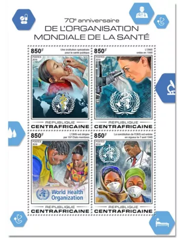 n° 5647/5650 - Timbre CENTRAFRIQUE Poste