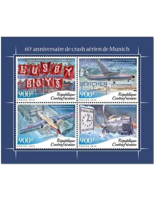 n° 5783/5786 - Timbre CENTRAFRIQUE Poste