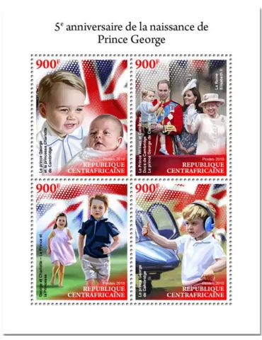 n° 5832/5835 - Timbre CENTRAFRIQUE Poste