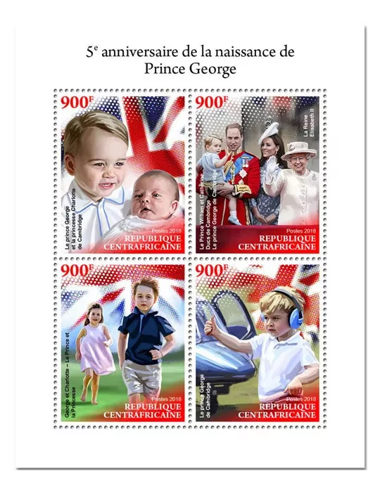 n° 5832/5835 - Timbre CENTRAFRIQUE Poste