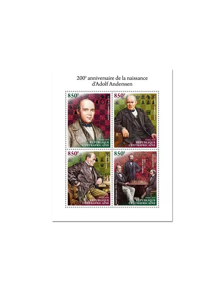 n° 5932/5935 - Timbre CENTRAFRIQUE Poste