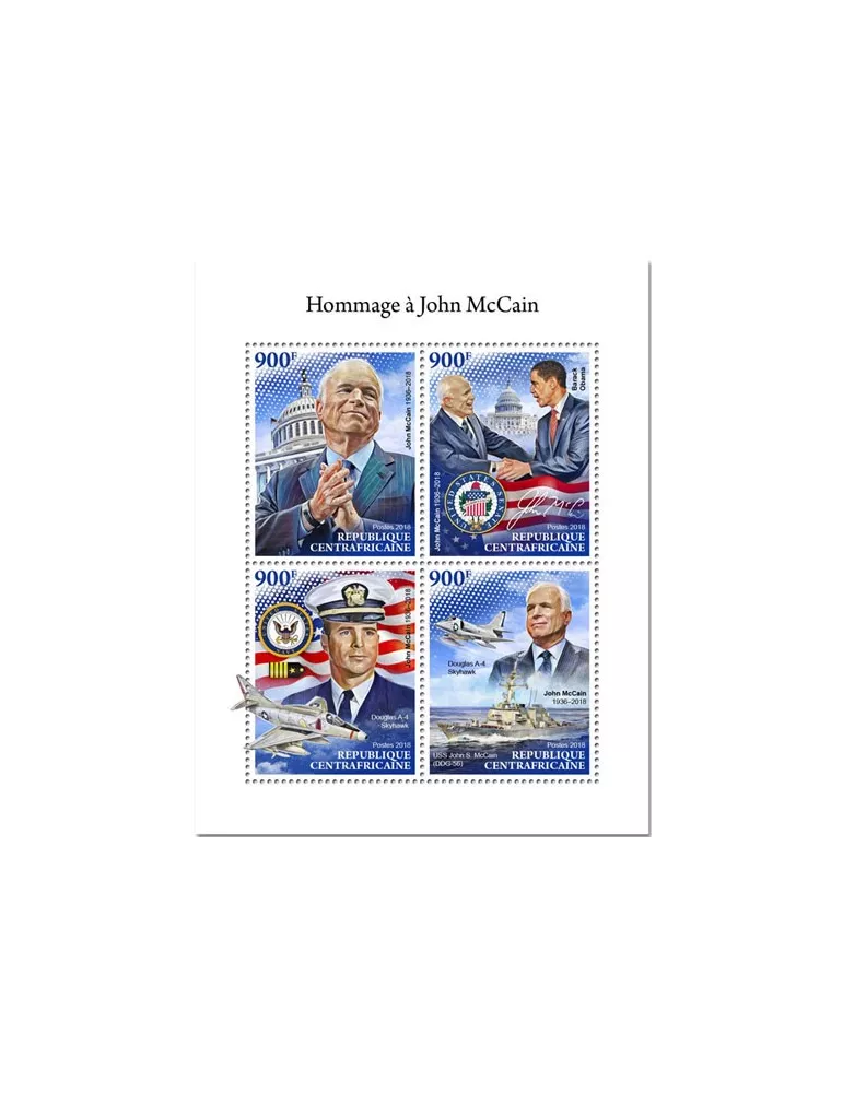 n° 5940/5943 - Timbre CENTRAFRIQUE Poste