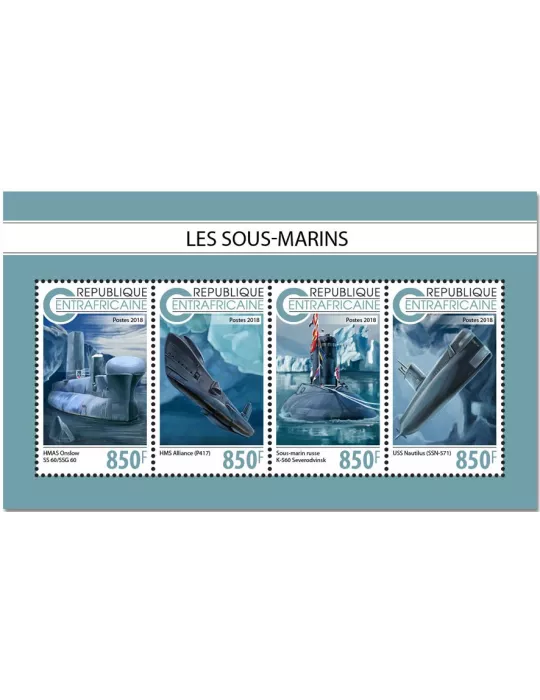 n° 5976/5979 - Timbre CENTRAFRIQUE Poste