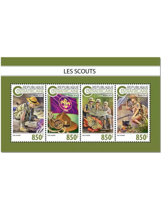 n° 5992/5995 - Timbre CENTRAFRIQUE Poste