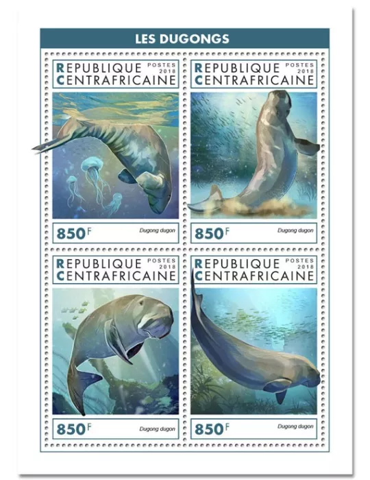 n° 6044/6047 - Timbre CENTRAFRIQUE Poste