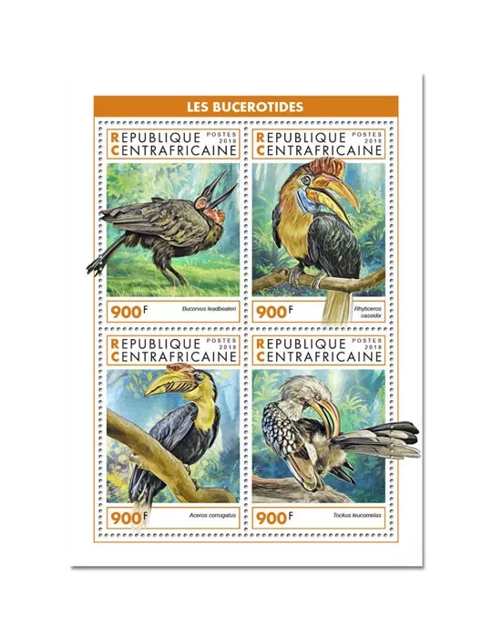 n° 6056/6059 - Timbre CENTRAFRIQUE Poste