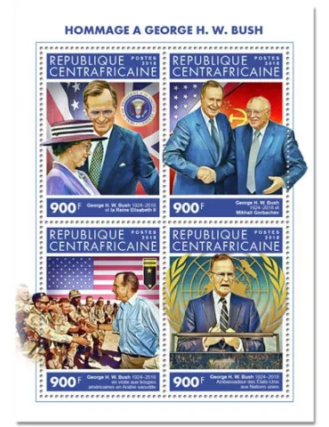 n° 6064/6067 - Timbre CENTRAFRIQUE Poste