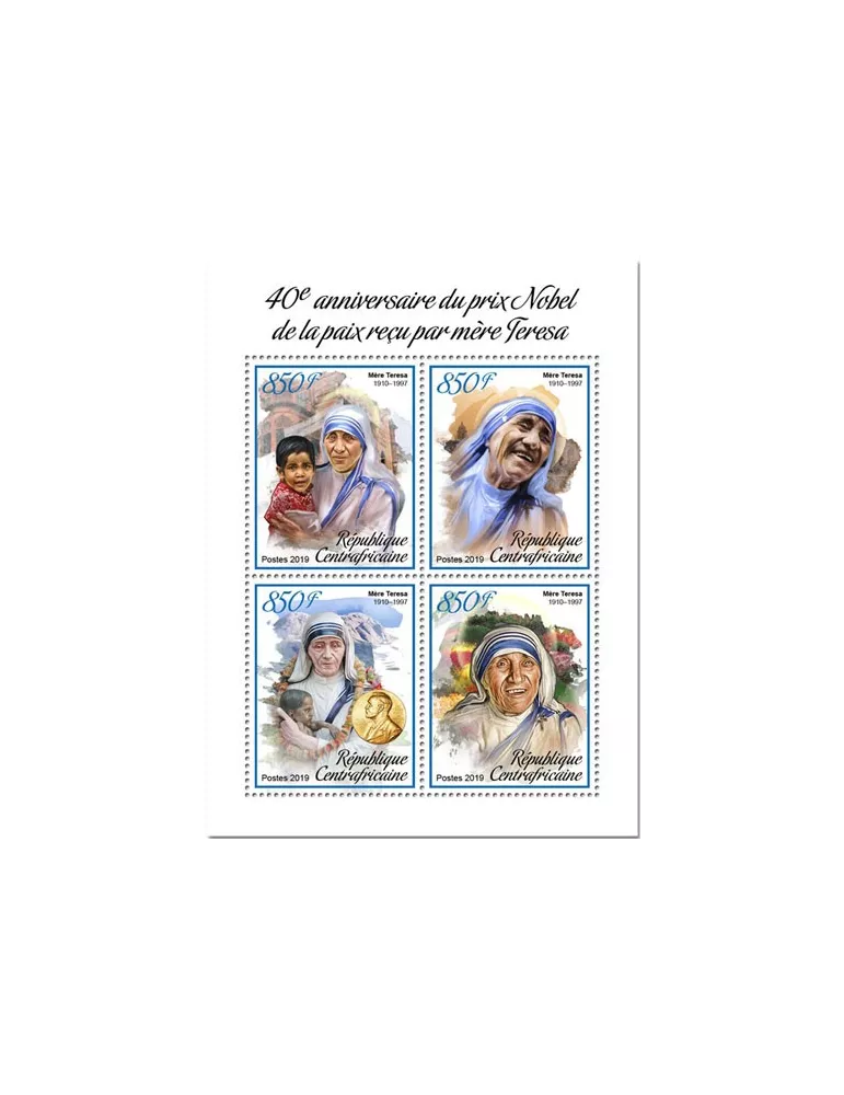 n° 6089/6092 - Timbre CENTRAFRIQUE Poste