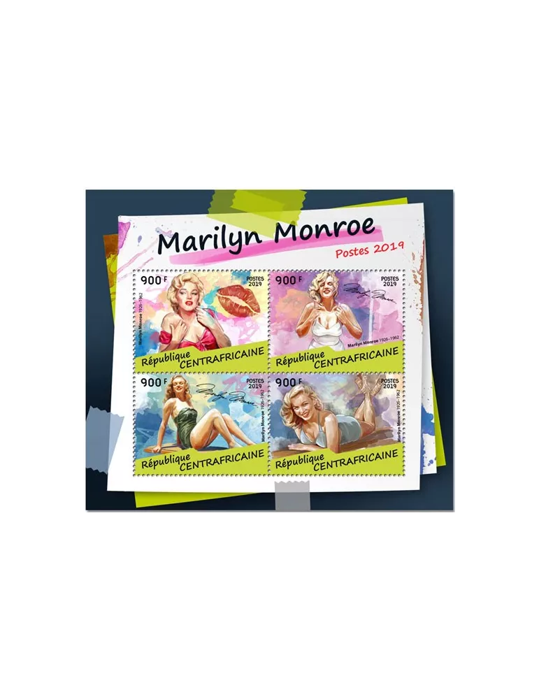 n° 6193/6196 - Timbre CENTRAFRIQUE Poste