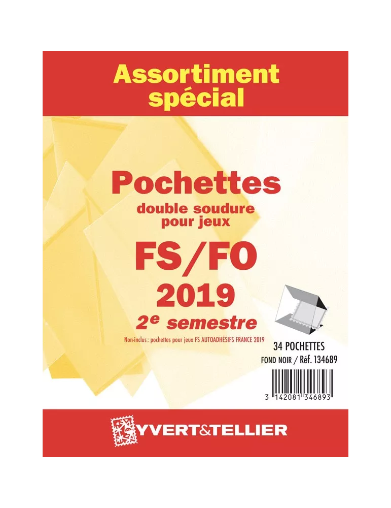 Assortiment de pochettes (double soudure) : 2019-2e semestre