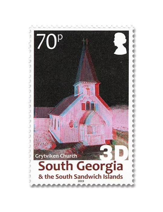 n° 708/711 - Timbre GEORGIE DU SUD Poste