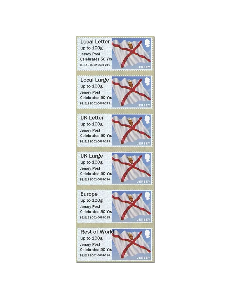 n° 2ae - Timbre JERSEY Timbres de distributeurs