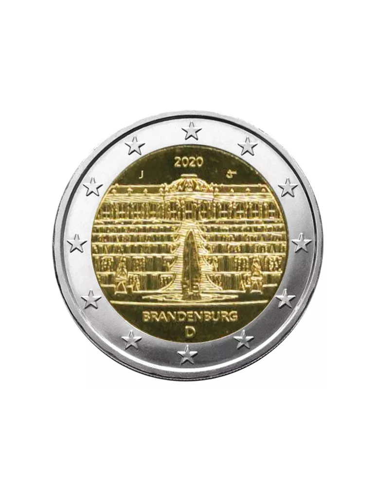 2 EURO COMMEMORATIVE 2020 : ALLEMAGNE - Presidence du BRANDEBOURG au Bundesrat (5 pièces)