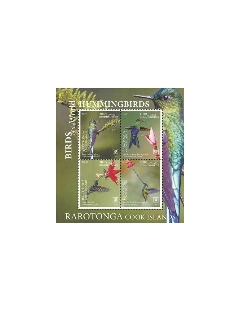 n°6 - Timbre RAROTONGA Blocs et feuillets