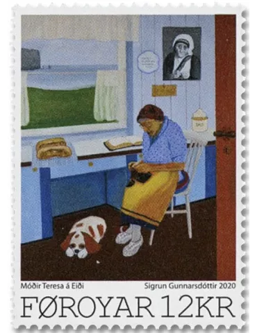 n° 970/971 - Timbre ILE FEROE Poste