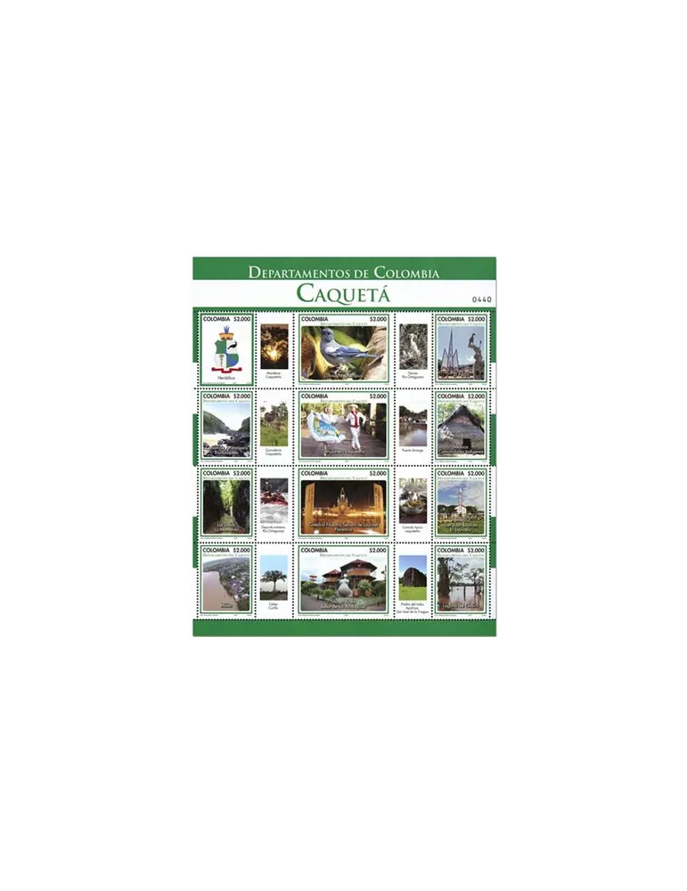 n° 2047/2058 - Timbre COLOMBIE Poste