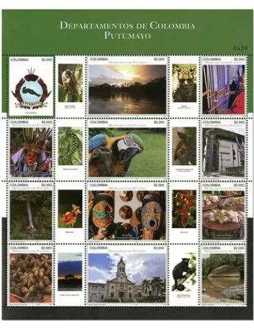 n° 2059/2070 - Timbre COLOMBIE Poste