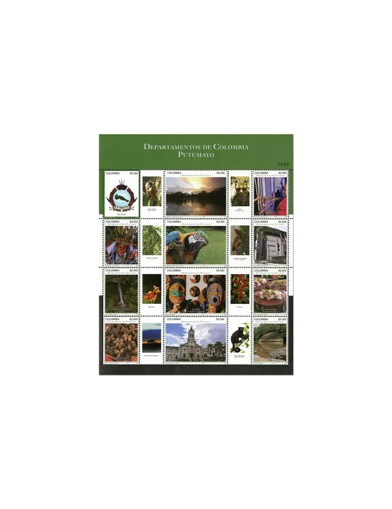 n° 2059/2070 - Timbre COLOMBIE Poste