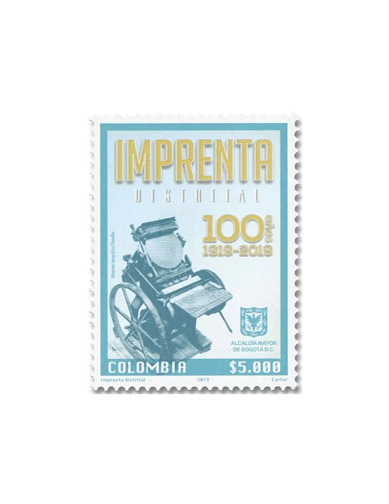 n° 2039 - Timbre COLOMBIE Poste