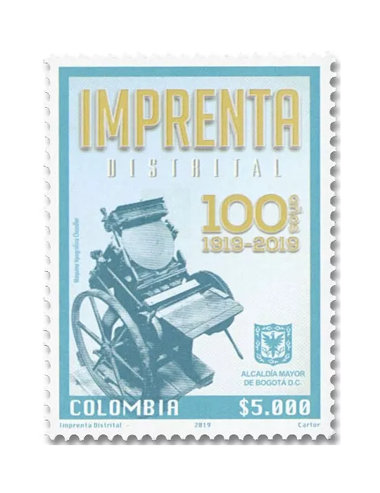 n° 2039 - Timbre COLOMBIE Poste