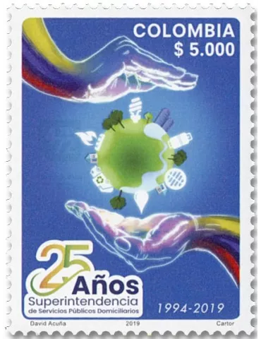 n° 2042 - Timbre COLOMBIE Poste