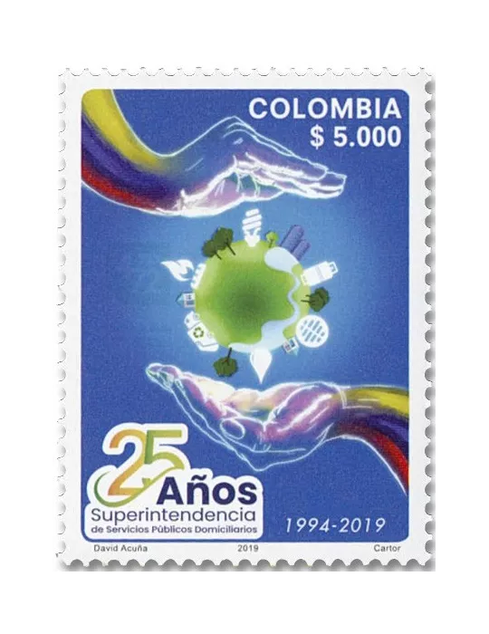 n° 2042 - Timbre COLOMBIE Poste