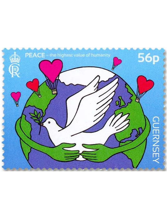 n° 1969/1972 + n° 1967/1968 - Timbre GUERNESEY Poste