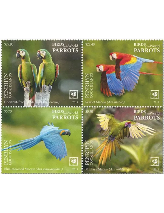 n° 626A/629A - Timbre PENRHYN Poste