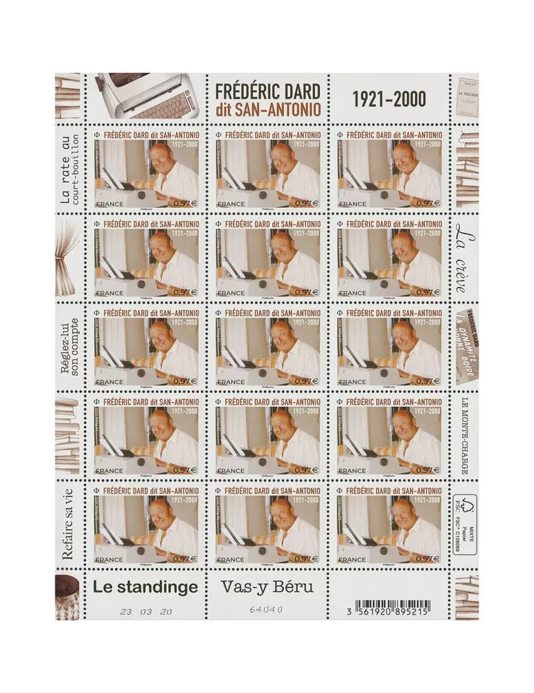 n° F2 - Timbre FRANCE Feuillets de France (n° 5405)