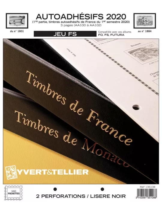 FRANCE AUTOADHESIFS FS : 2020 - 1ER SEMESTRE (JEUX SANS POCHETTES)
