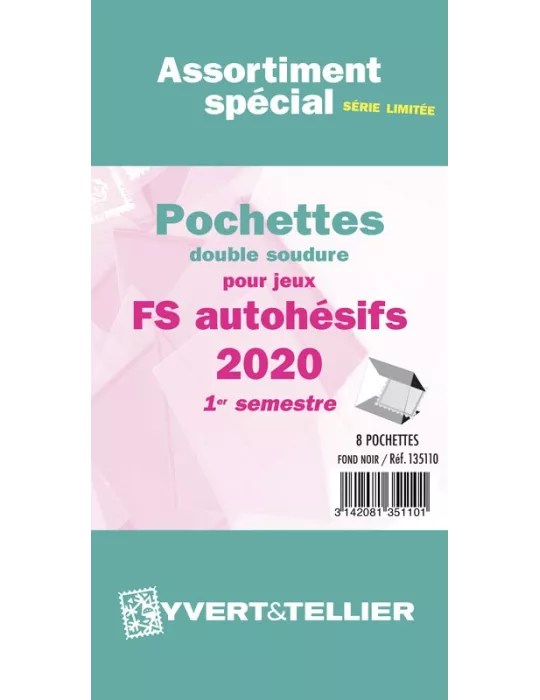 Assortiment de pochettes (double soudure) : 2020 -1e sem. (Jeux Autoadhésifs)