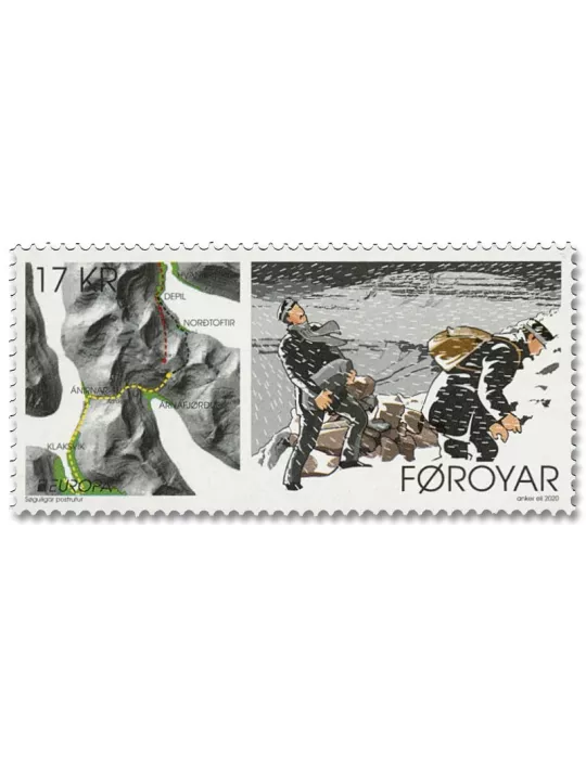 n° 975/976 - Timbre ILE FEROE Poste (EUROPA)
