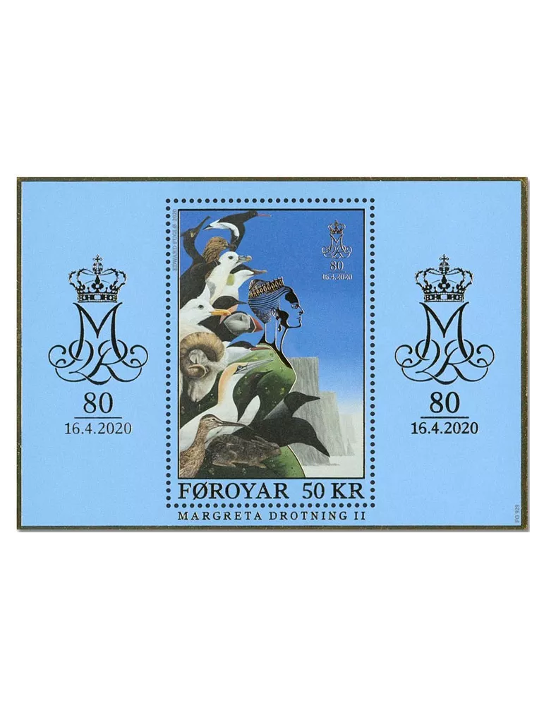 n° F974 - Timbre ILE FEROE Poste