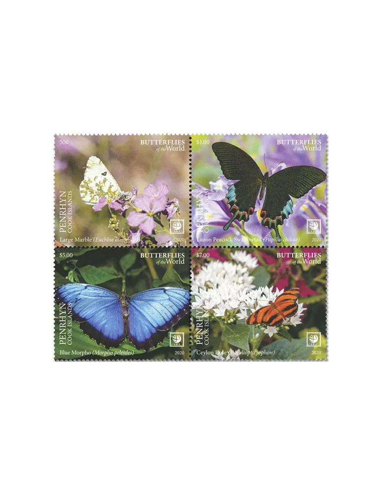 n° 636/639 - Timbre PENRHYN Poste