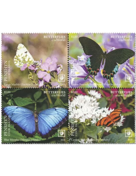 n° 636/639 - Timbre PENRHYN Poste