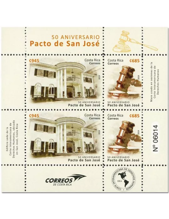 n° 1009/1010 - Timbre COSTA RICA Poste