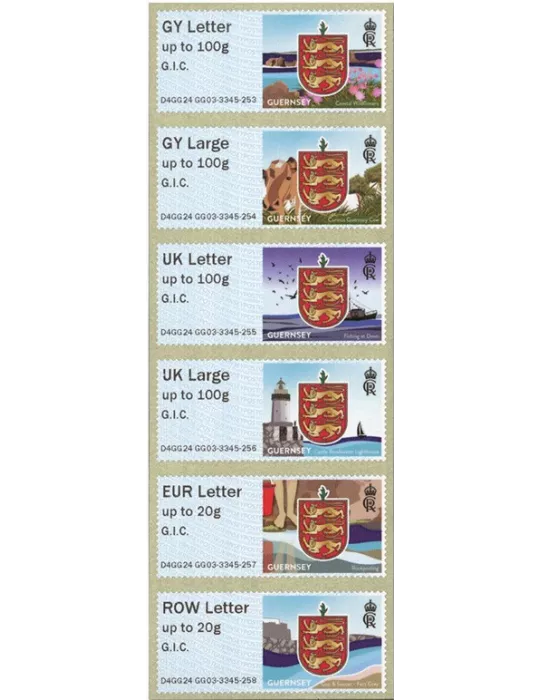 n° 127 - Timbre GUERNESEY Timbres de distributeurs