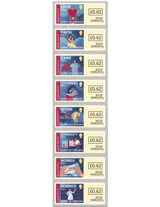 n° 37/44 - Timbre ILE DE MAN Timbres de distributeurs