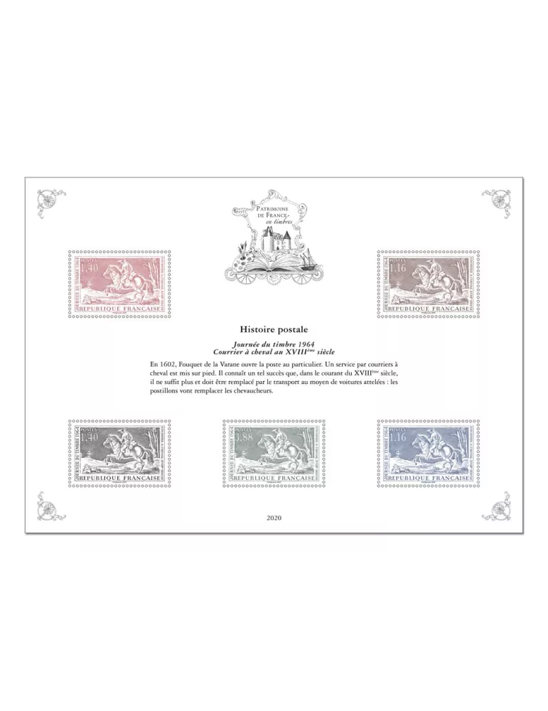 Blocs PATRIMOINE DE FRANCE EN TIMBRES (2020)