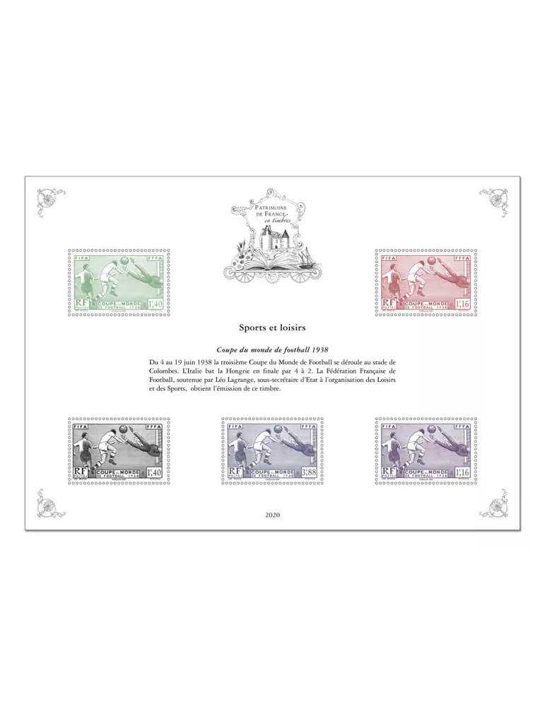 Blocs PATRIMOINE DE FRANCE EN TIMBRES (2020)