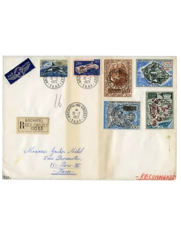 n°30, n° 32, PA n° 20 et PA n° 22/24 obl. sur lettre - Timbre TAAF Poste