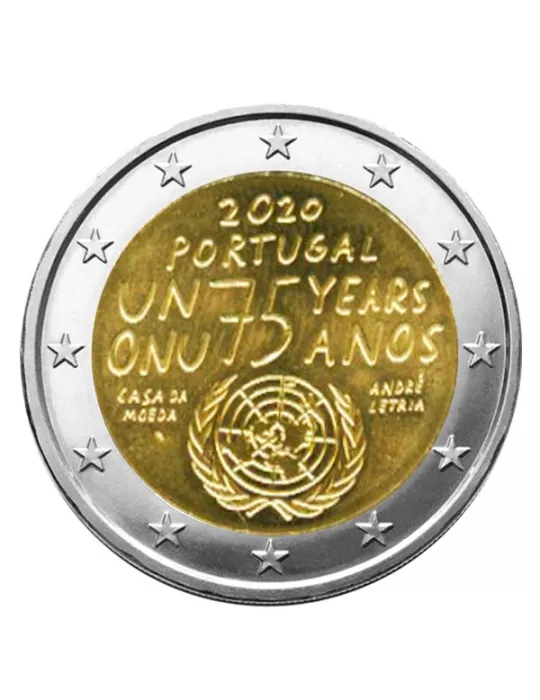 2 EURO COMMEMORATIVE 2020 : PORTUGAL (75 ans ONU)
