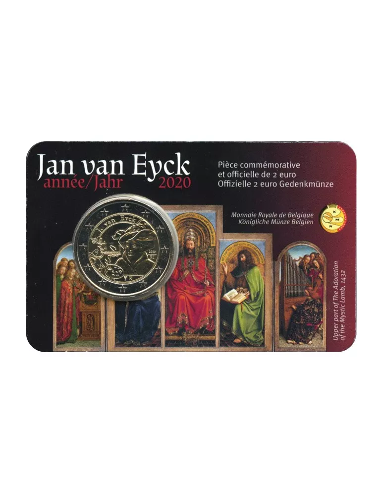 BU : 2 EURO COMMEMORATIVE 2020 : BELGIQUE - JAN VAN EYCK (Version francophone)