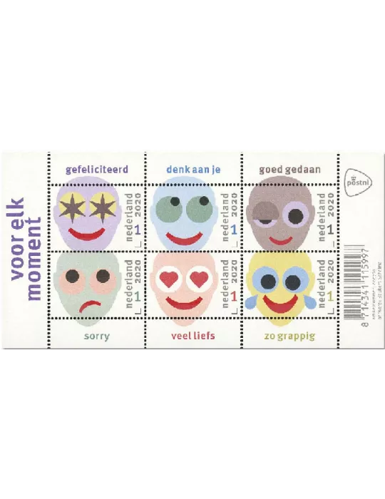 n° 3853/3858 - Timbre PAYS-BAS Poste